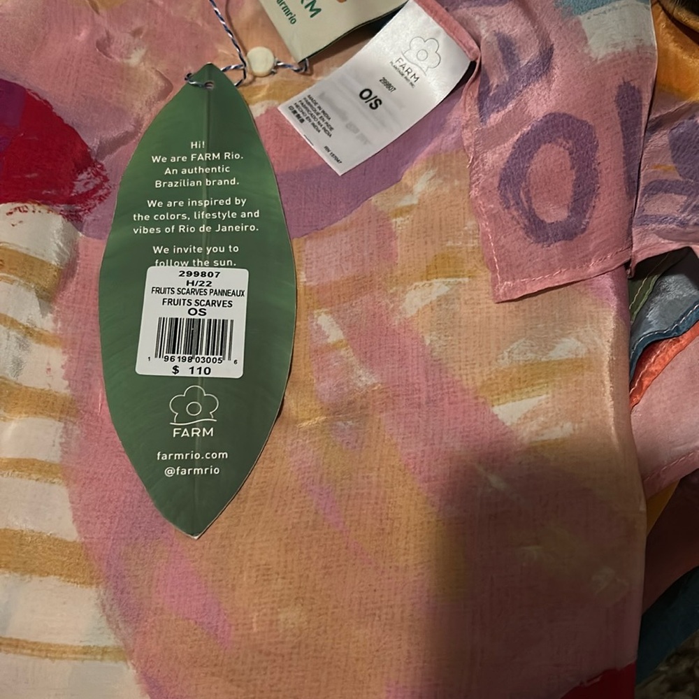 Farm Rio Colorful Fruit Scarf - Picture 4 of 8